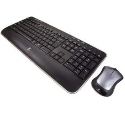 Teclado e Mouse Logitech MK520 Sem fio Multimídia Tecnologia Unifying, Incurve Keys, ABNT 2 - R$148