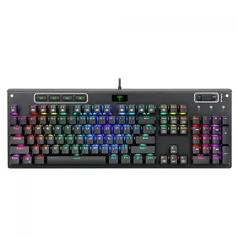 Teclado Gamer Mecânico T-Dagger Adriatic, RGB, Switch Blue, Black, ABNT2, T-TGK316-BL (PT-RGB)