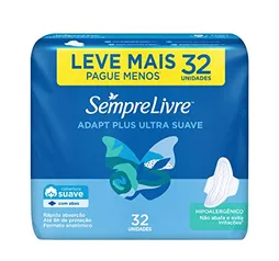 Sempre Livre Absorvente Externo Adapt Plus Com Abas 32 Unidades