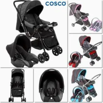 Carrinho de Bebê Travel System Reverse com Bebê Conforto - R$380