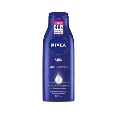 [Ame 9,90] Loção Hidratante NIVEA Milk Pele Seca a Extra Seca 400ml