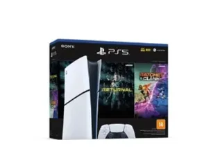 [Com Cashback Pelando R$ 2453] Console PlayStation 5 Slim Sony, SSD 1TB, Edição Digital, Com Controle Sem Fio DualSense, Branco + 2 Jogos Digitais -