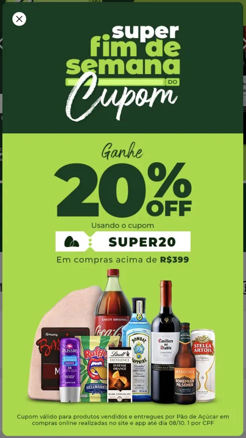 Imagem na descrição da promoção