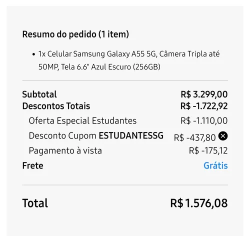 Imagem na descrição da promoção