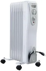 Aquecedor Elétrico a Óleo 127V com 1500W 4 Rodas para Transportes + Guarda Fio Branco Multilaser - HO027