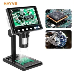 [Com Taxas] Microscópio Digital Portátil Hayve DM7 - Zoom Digital 1600X USB 1080p