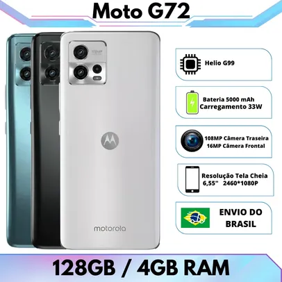 [Do Brasil]  Smarphone Motorola Moto G72 4G 128GB / 6GB RAM 