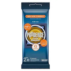 Preservativo Prudence, Opaco, Pacote de 6