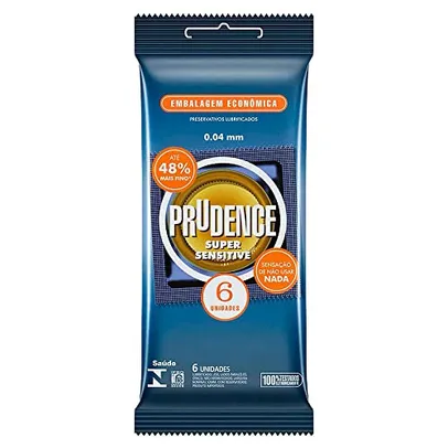 Preservativo Prudence, Opaco, Pacote de 6