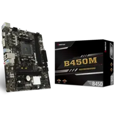 Placa Mãe Biostar B450MH, Chipset B450, AMD AM4, mATX, DDR4