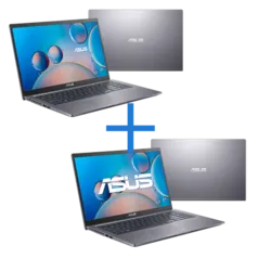 Notebook ASUS M515DA-BR1213 Cinza + Notebook ASUS X515JA-BR2750 Cinza