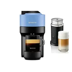 Nespresso Vertuo Pop Azul Pacífico 110V + Aero 3, Cafeteira