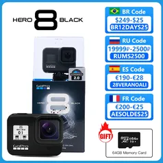 Gopro Hero 8 Black 4k | R$ 1452