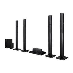 Home Theater LG LHB655NW Full HD com Blu-Ray 3D Bluetooth 5.1 Canais Sound Sync Wireless 1000W | R$1679