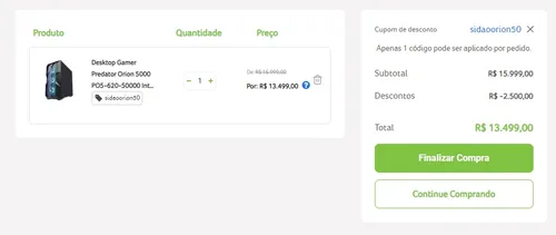 Imagem na descrição da promoção