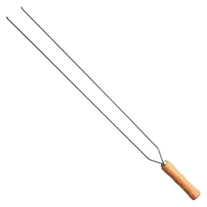 Espeto Duplo para Churrasco em Aço Inox 75 cm Tramontina