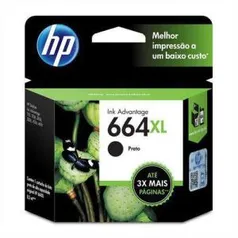 Bug - Cartucho de Tinta HP 664XL Preto F6V31AB F6V31A - R$1