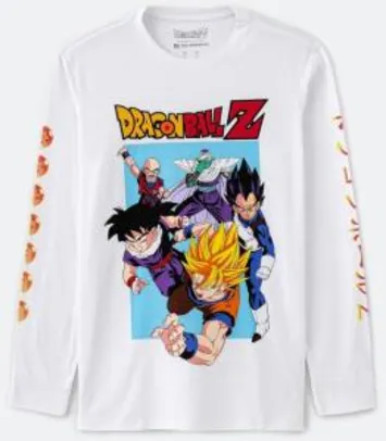 Camiseta manga longa "Dragon Ball' (M) | R$30