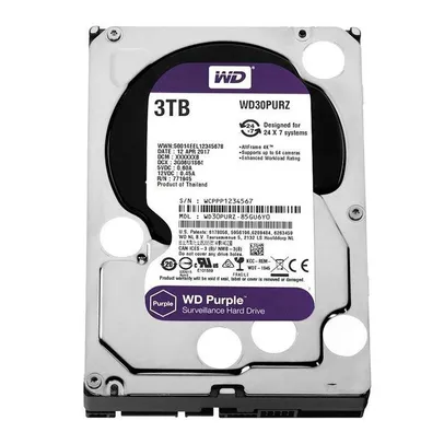 HD WD Purple 3TB 3.5" Sata III 6GB/s, WD30PURZ