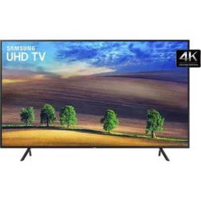 Smart TV LED 49" Samsung Ultra HD 4K 49NU7100 3 HDMI 2 USB HDR - R$ 1934