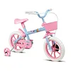 Imagem do produto Bicicleta Infantil Verden Paty Azul e Rosa - Aro 12 com cestinha e rodinhas