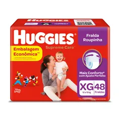 Fralda HUGGIES Supreme Care Roupinha XG Pacote 48 Unidades