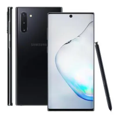 Smartphone Samsung Galaxy Note10 Preto 256GB | R$3299