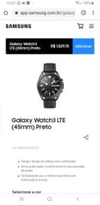 Galaxy Watch3 LTE 45mm + Power Bank 10.000mah | R$1.529
