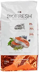 Ração Hercosul Biofresh para Gatos Castrados, Sabor Salmão 7,5kg