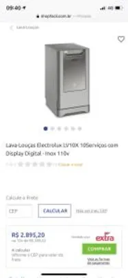 Lava-Louças Electrolux LV10X 10Serviços com Display Digital | R$2.895