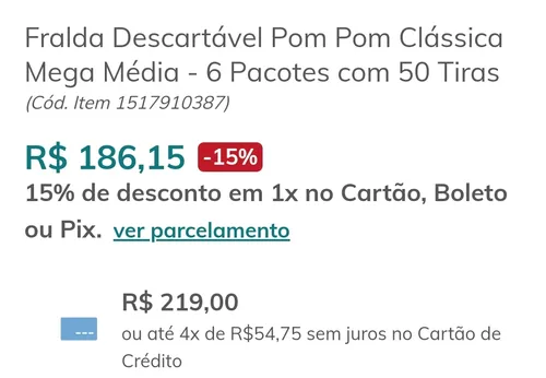 Imagem na descrição da promoção