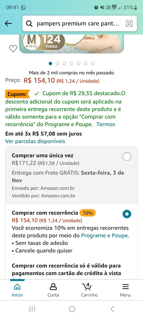 Imagem na descrição da promoção