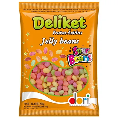 Confeito Jelly Beans Deliket Ácido 700G DORI