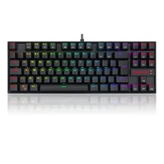 TECLADO MAGNÉTICO GAMER KUMARA PRO RGB PRETO SWITCH VERMELHO ABNT2