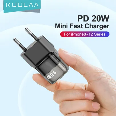 Carregador Kuulaa super USB C 20W 