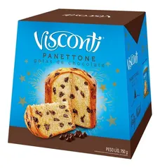 Panettone com Gotas de Chocolate Visconti Caixa 750g Visconti