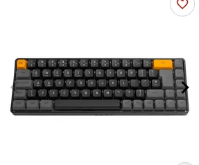 Teclado Mecanico Aigo GD68 Brown Sugar, Wireless, Switch Azul, Preto e Cinza, GD68-BS-BL