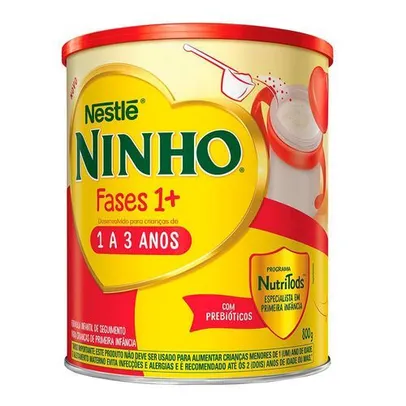 Composto Lácteo Nestlé Ninho Fases 1+ 800g Lata | R$21 por unidade