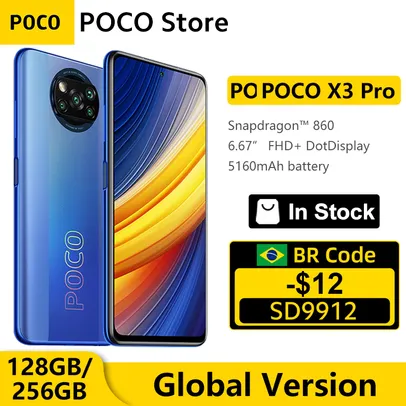 Smartphone XIAOMI POCO X3 PRO - 6GB+128GB [120Hz] | R$1259