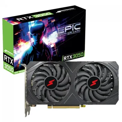 Placa de Vídeo SuperFrame NVIDIA GeForce RTX 3050 EPIC 6GB, GDDR6, Ray Tracing