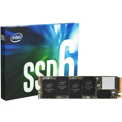 SSD Intel 660p, 1TB, M.2 NVMe, Leitura 1800MBs e Gravação 1800MBs, SSDPEKNW010T8X1