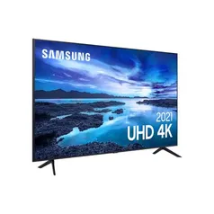 Smart TV Samsung UHD Processador Crystal 4K 58AU7700 Tela sem limites Visual Livre de Cabos 58"