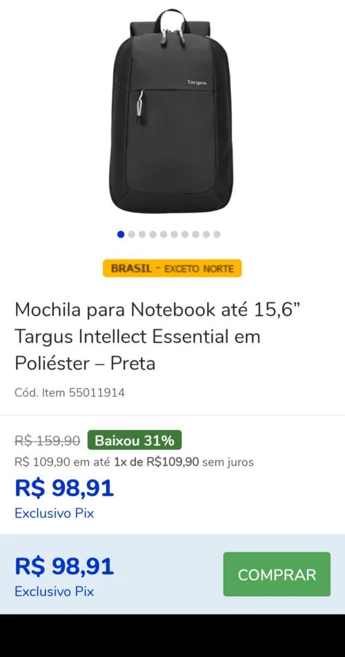 Imagem na descrição da promoção