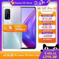 [11/11] Smartphone Xiaomi Mi 10t 256GB + 8GB RAM R$2.758