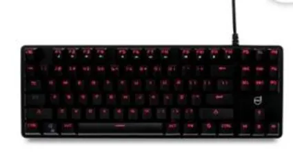 TECLADO MECÂNICO DAZZ ALPHA RED SWITCH GATERON RED R$235