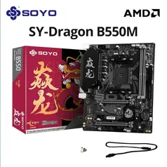 [Moedas R$ 375/ Com imposto]  Placa Mãe Soyo B550M Monarch Dragon