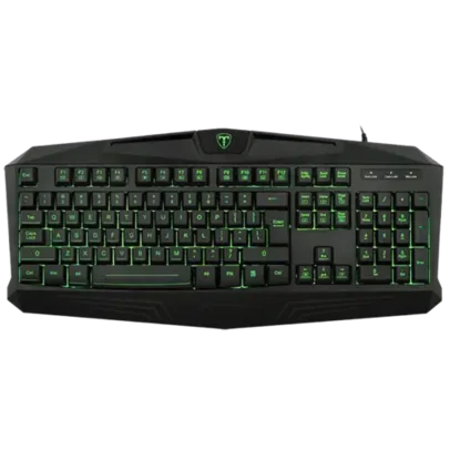 Teclado Gamer T-Dagger Minesweeping Led, USB, ABNT2, Black, T-TGK103-PT