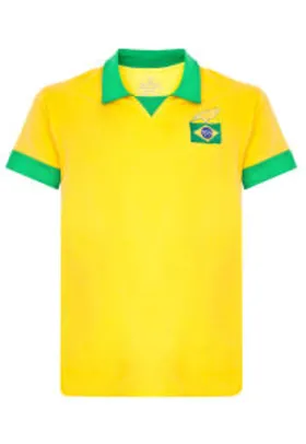 Camisa Polo Licenciados Futebol Retrô Brasil