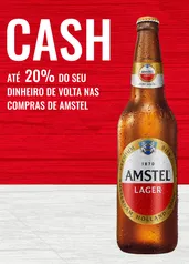 CASHBACK ATÉ 20% AMSTEL/DEVASSA