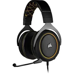 Headset Gamer Corsair HS60 PRO, 7.1 Som Surround, Drivers 50mm, Preto/Amarelo | R$ 350